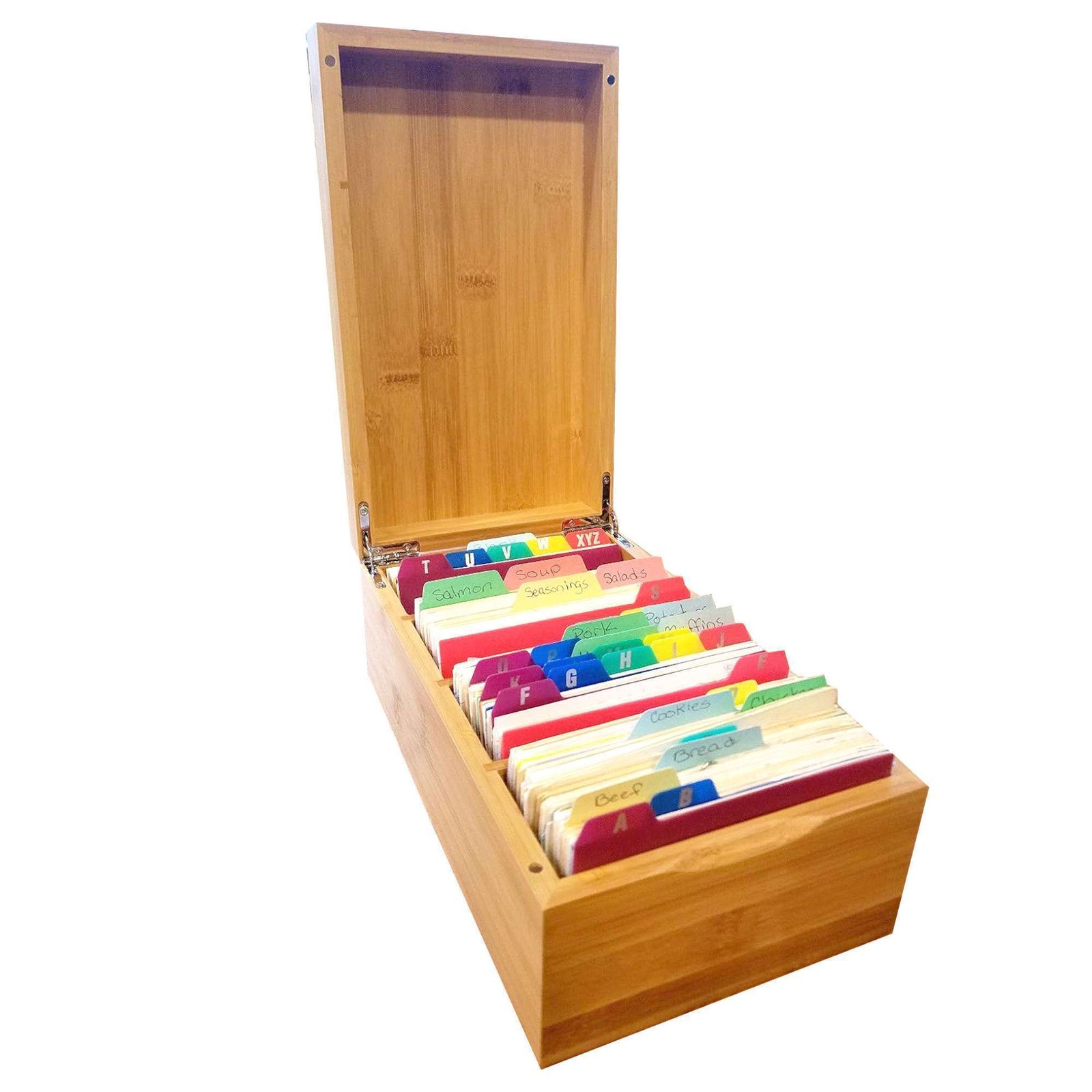 Bamboo boxes wholesale 7 Recipe Box 3