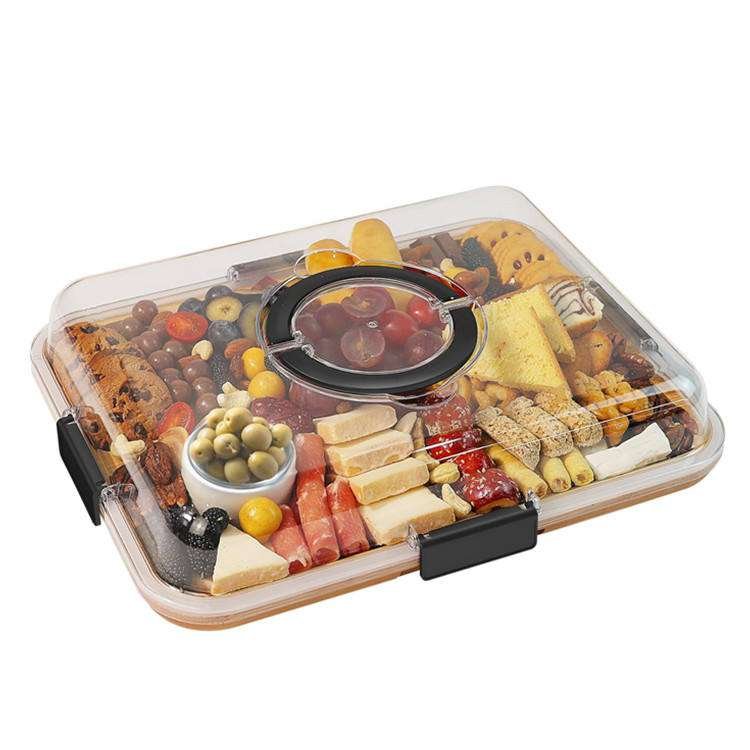 Bamboo trays wholesale 13 Snacks Tray 1