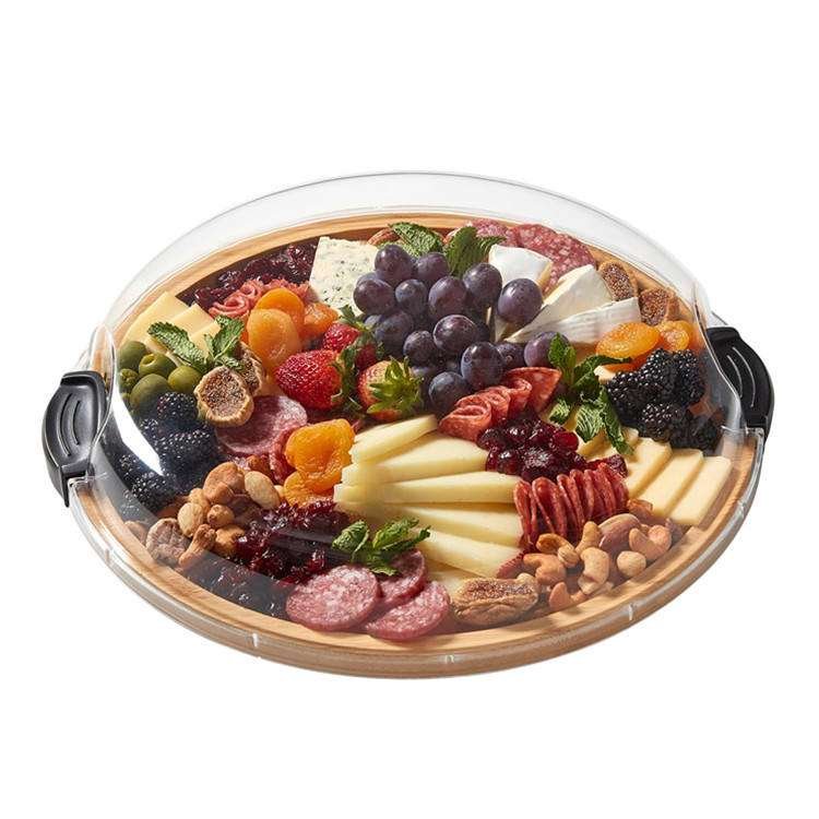 Bamboo trays wholesale 14 Snacks Tray