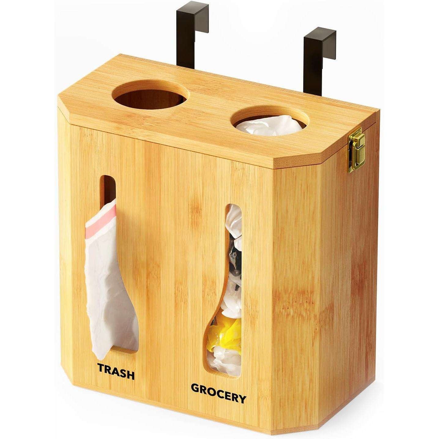 Bamboo boxes wholesale 13 Trash Bag Box