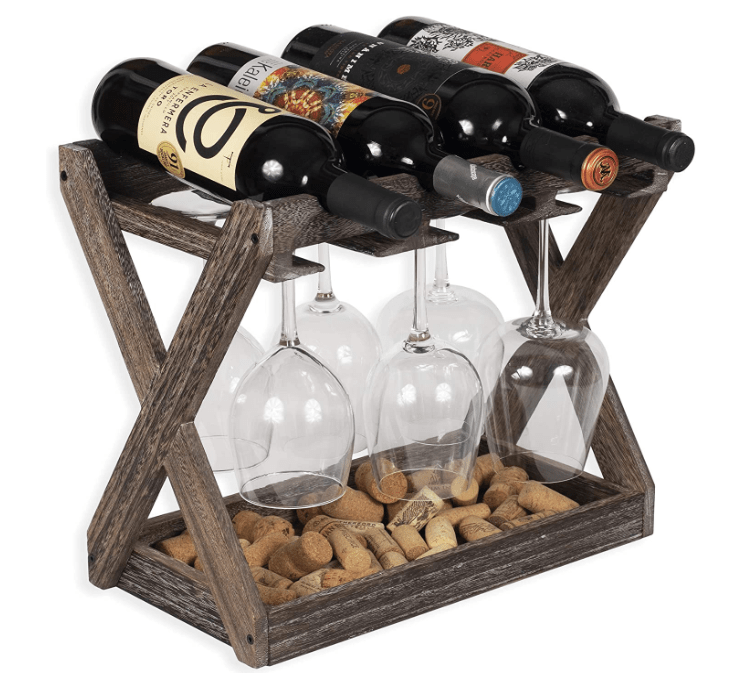 Wine Glass Bottle Rack