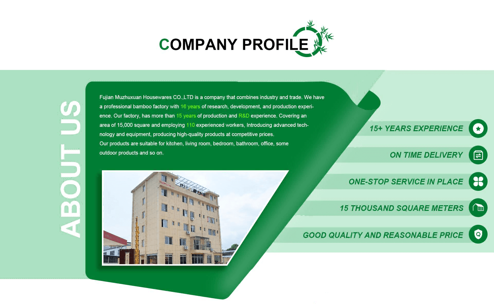 Wholesale Bamboo Products Manufacturer Supplier | Muzhuxuan Bamboo factory