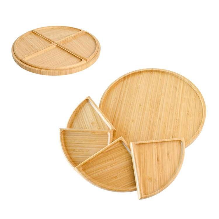 Bamboo trays wholesale 12 Separate Serving Trays