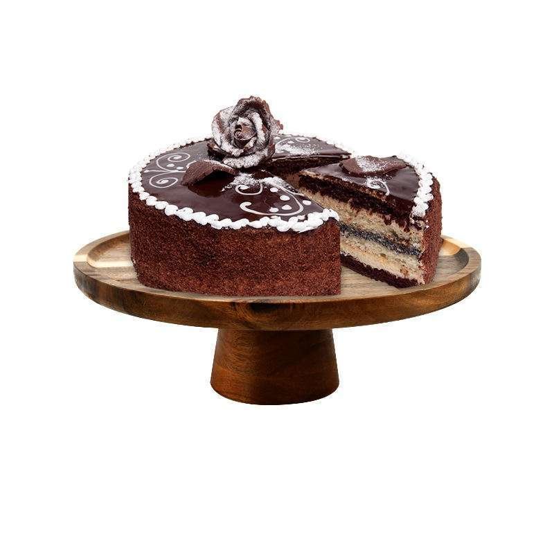 Bamboo trays wholesale 2 Round Rotating Cake Tray